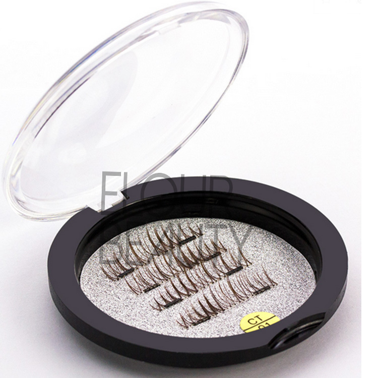 Brown natural 3D magnetic lashes wholesale supplies EA104